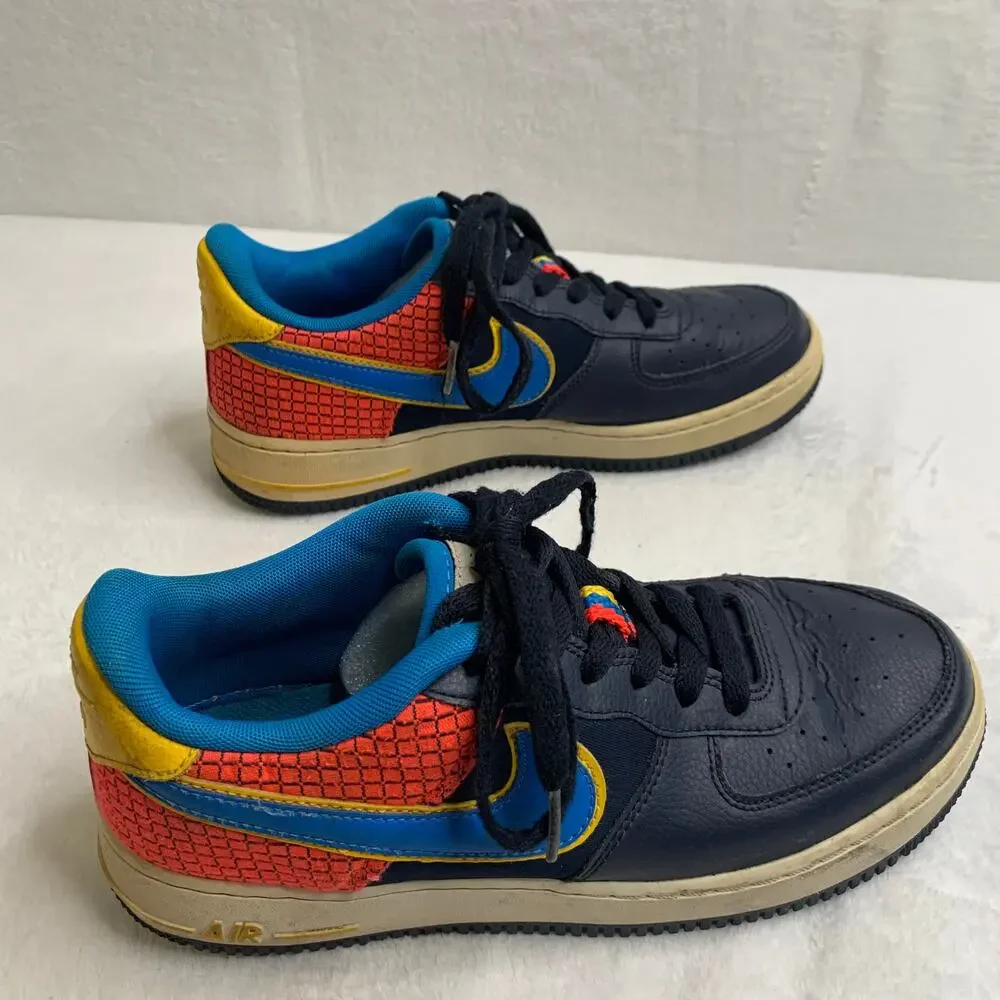 Nike Air Force 1 Low GS Photo Blue Obsidian Youth Boys 6.5 AV0748 400 2018